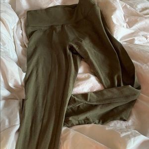 Olive green leggings aerie
